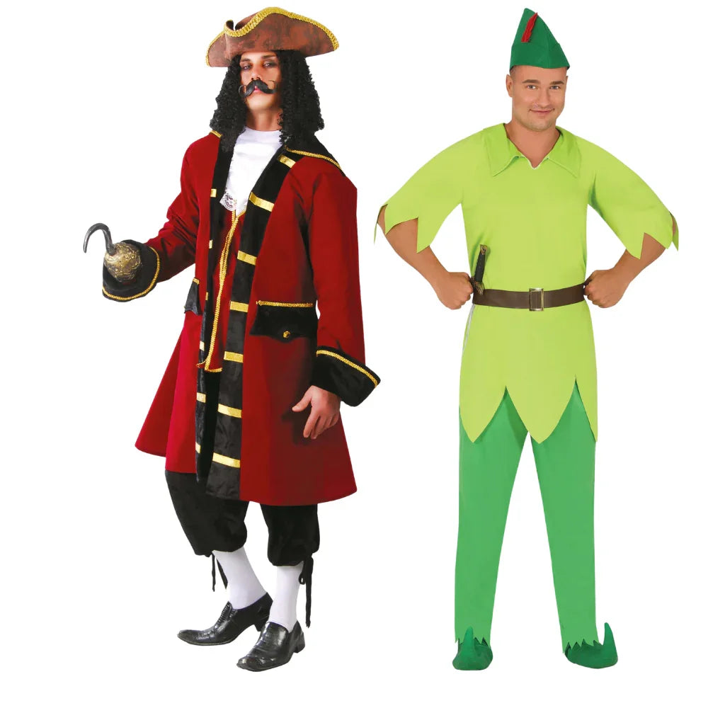 Disfraces en Pareja de Peter Pan y Capitán Garfio Peter Pan Disfraces Simon