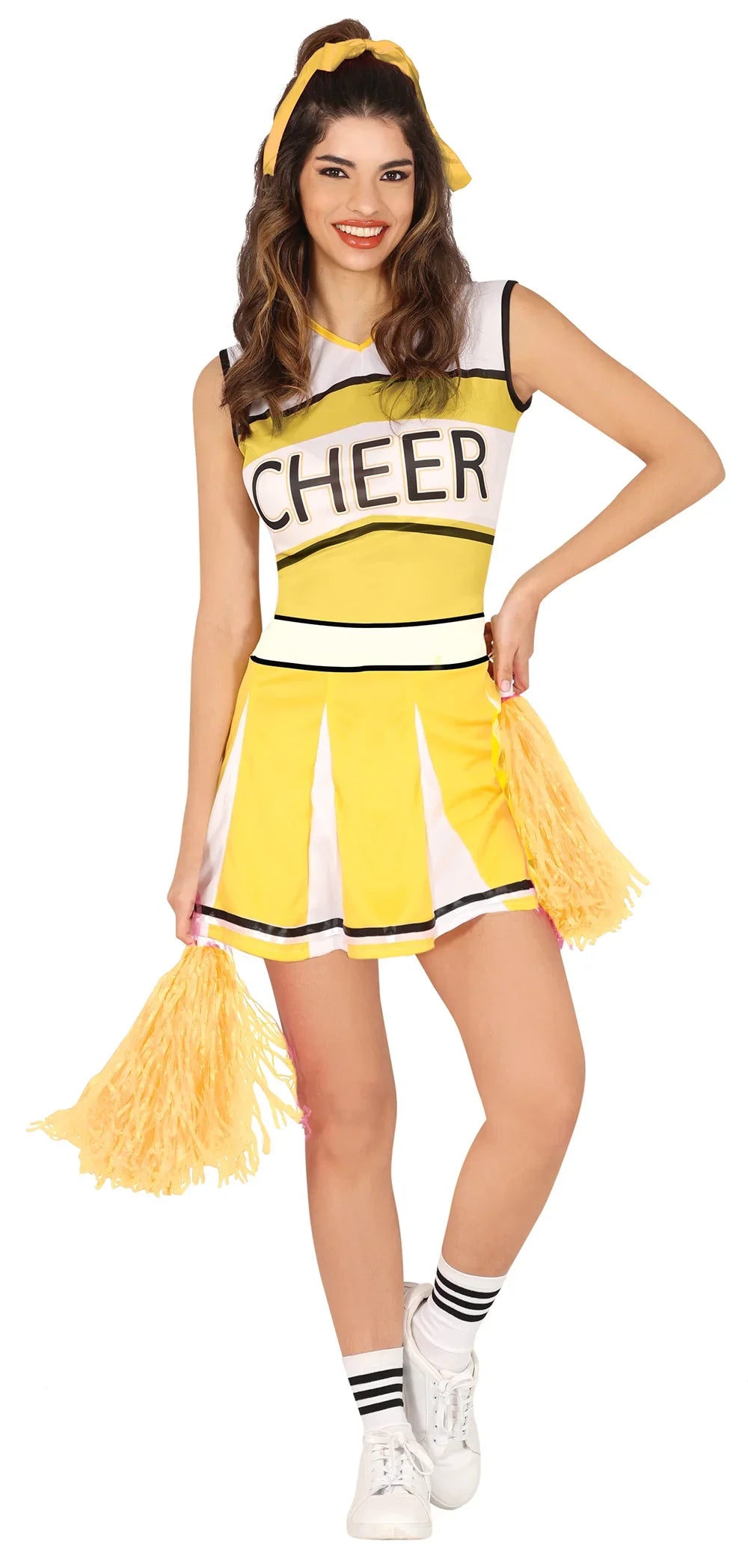 Disfraz de Animadora Cheerleader Amarilla para Mujer Animadoras Guirca
