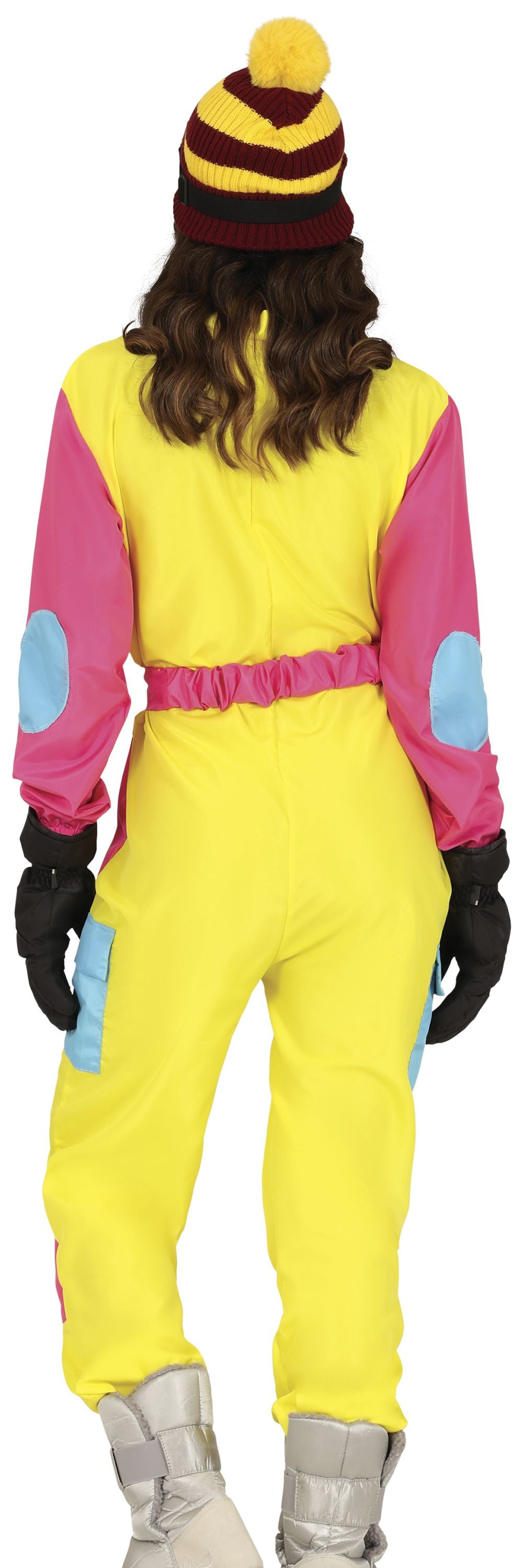 Disfraz de Esquiadora Años 80 Amarillo para Mujer
