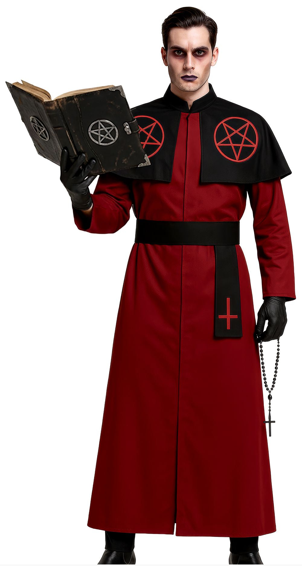 Costume Cardinale Sataníco per Uomo