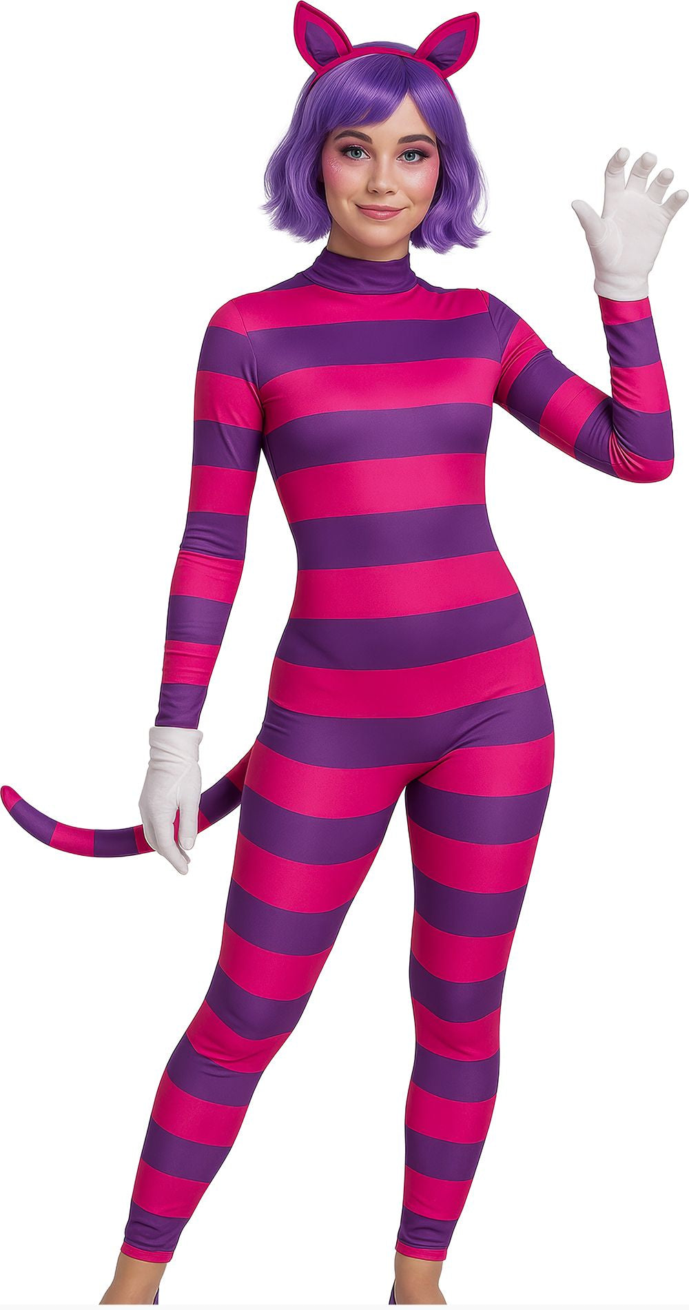 Costume da Gatto Cheshire di Alice per Donna
