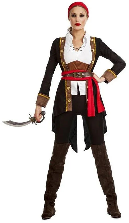 Disfraces en Pareja de Piratas con Abrigo Negro Piratas Disfraces Simon