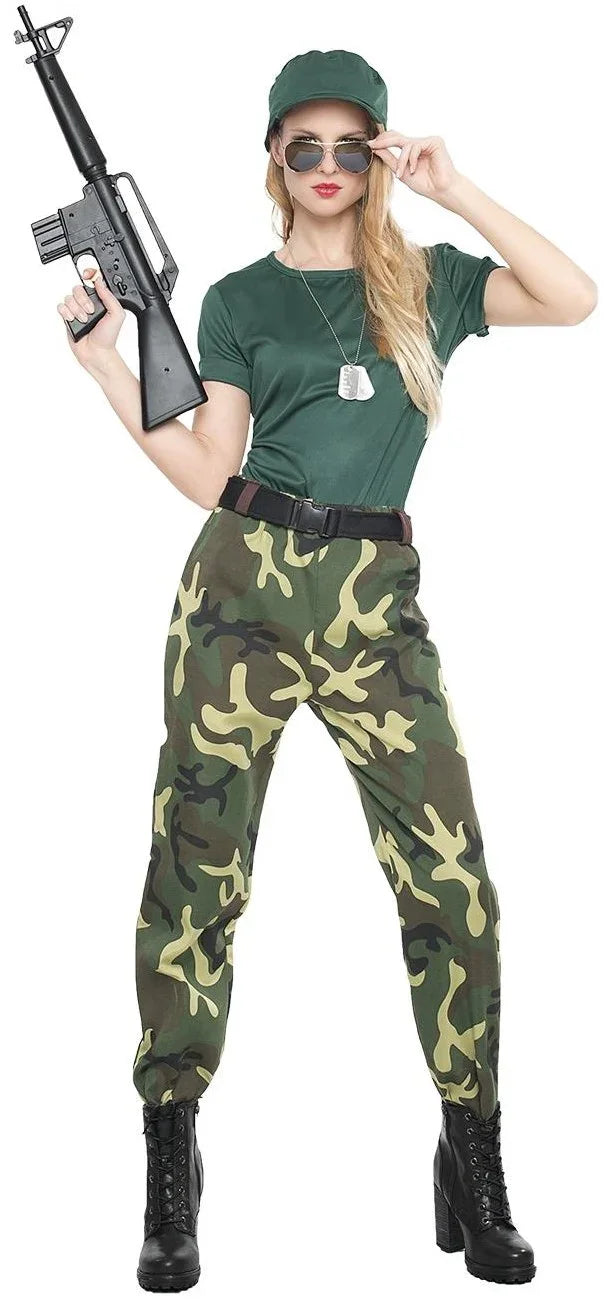 Disfraces en Pareja de Militares de Camuflaje Camuflaje Disfraces Simon