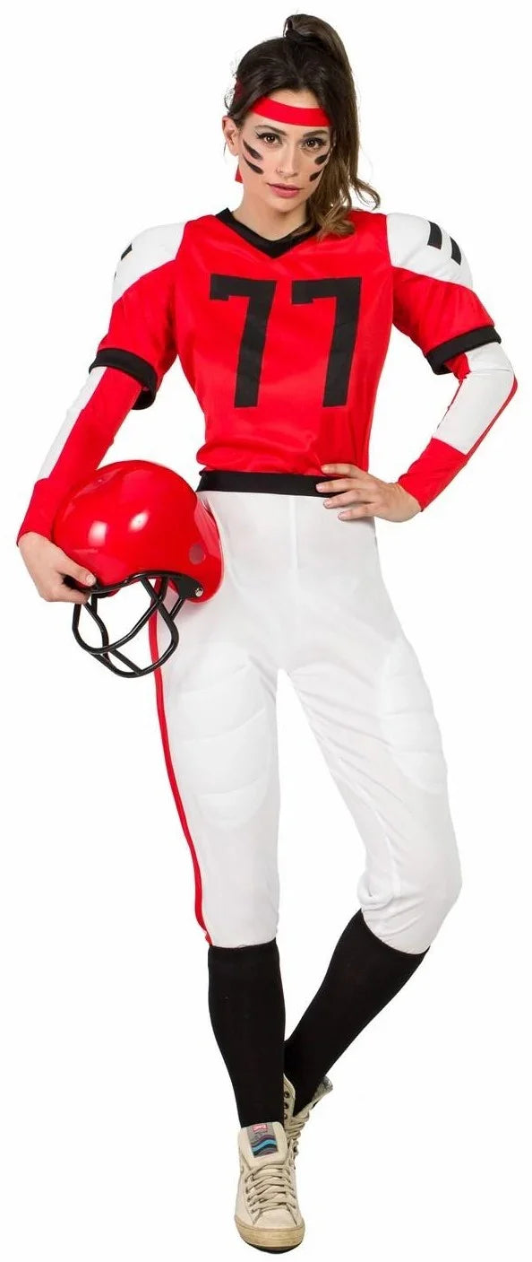 Disfraces para Grupo de Jugadores de Fútbol Americano Rojos Jugadores de Rugby Disfraces Simon