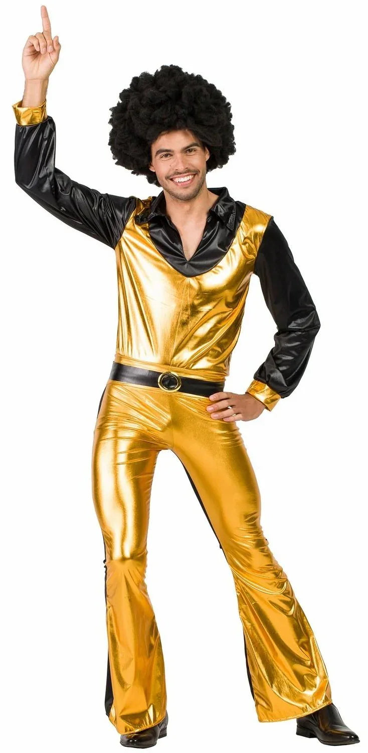 Disfraces en Pareja de Disco Dorado Disco Disfraces Simon