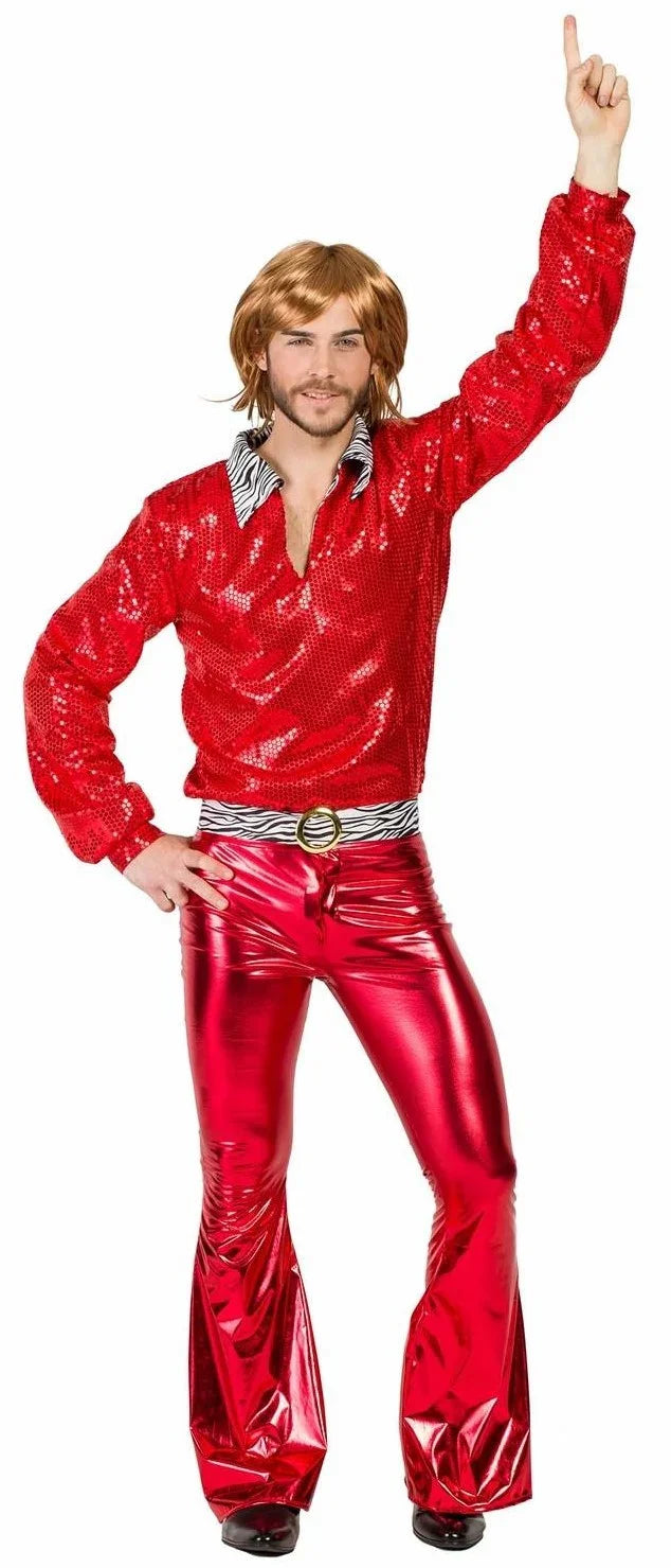 Disfraces en Pareja de Disco Años 70 Rojo Disco Disfraces Simon