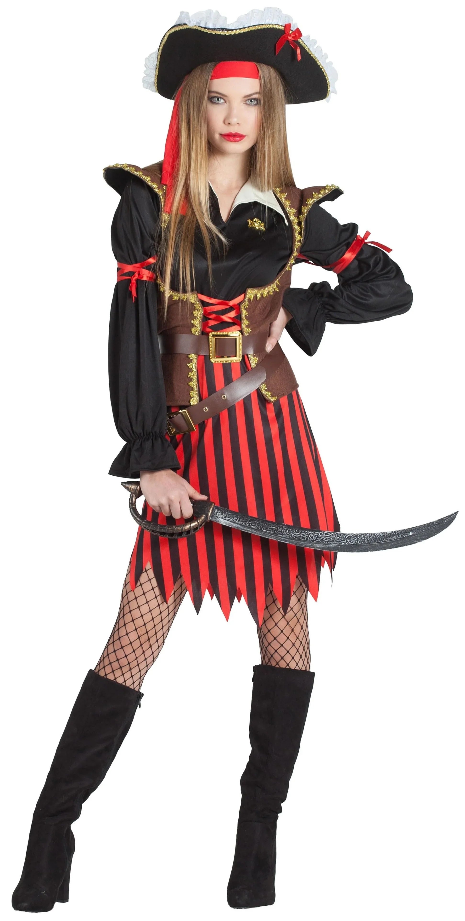 Disfraces en Pareja de Capitán Pirata a Rayas Piratas Disfraces Simon