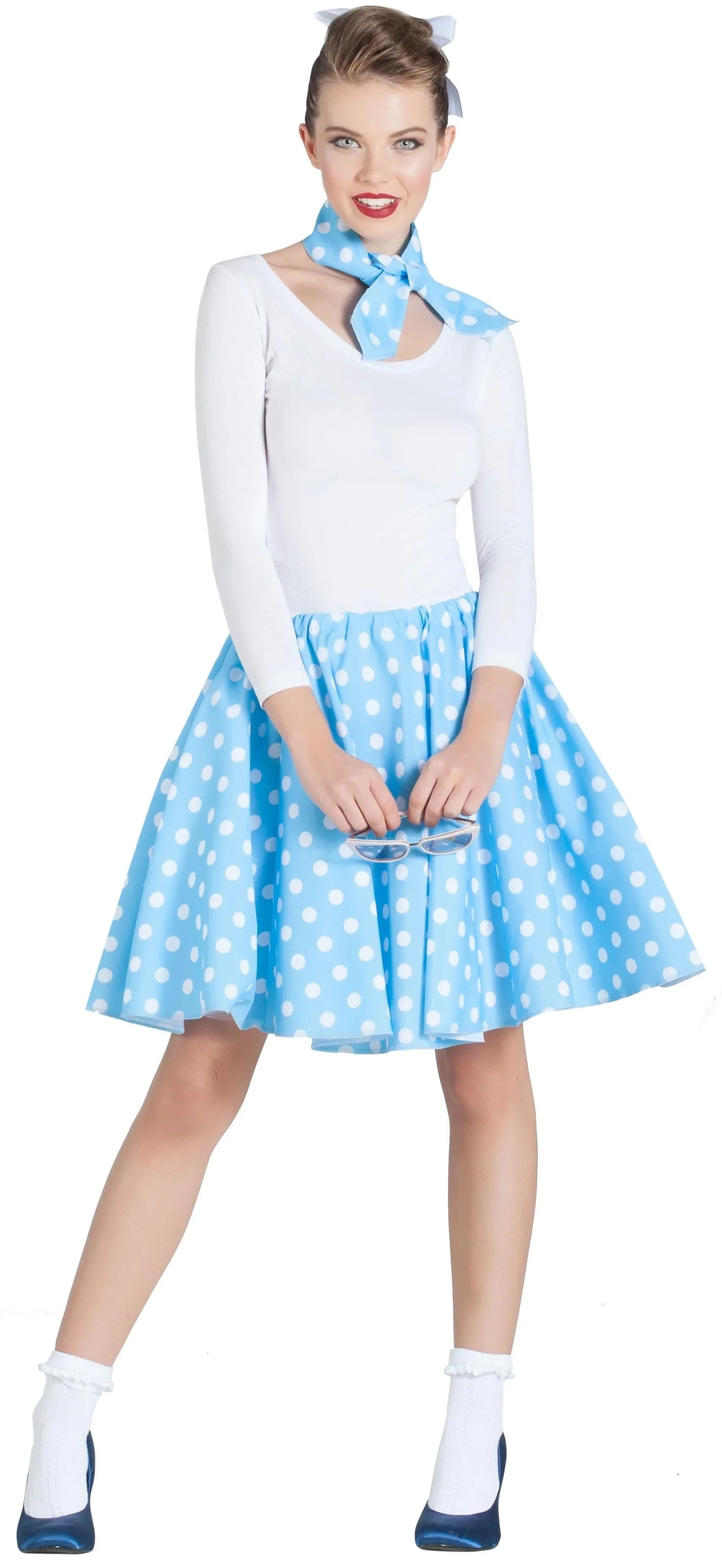 Disfraces para Grupo de Chica Años 50 con Lunares Grease - Años 40 y 50 Disfraces Simon
