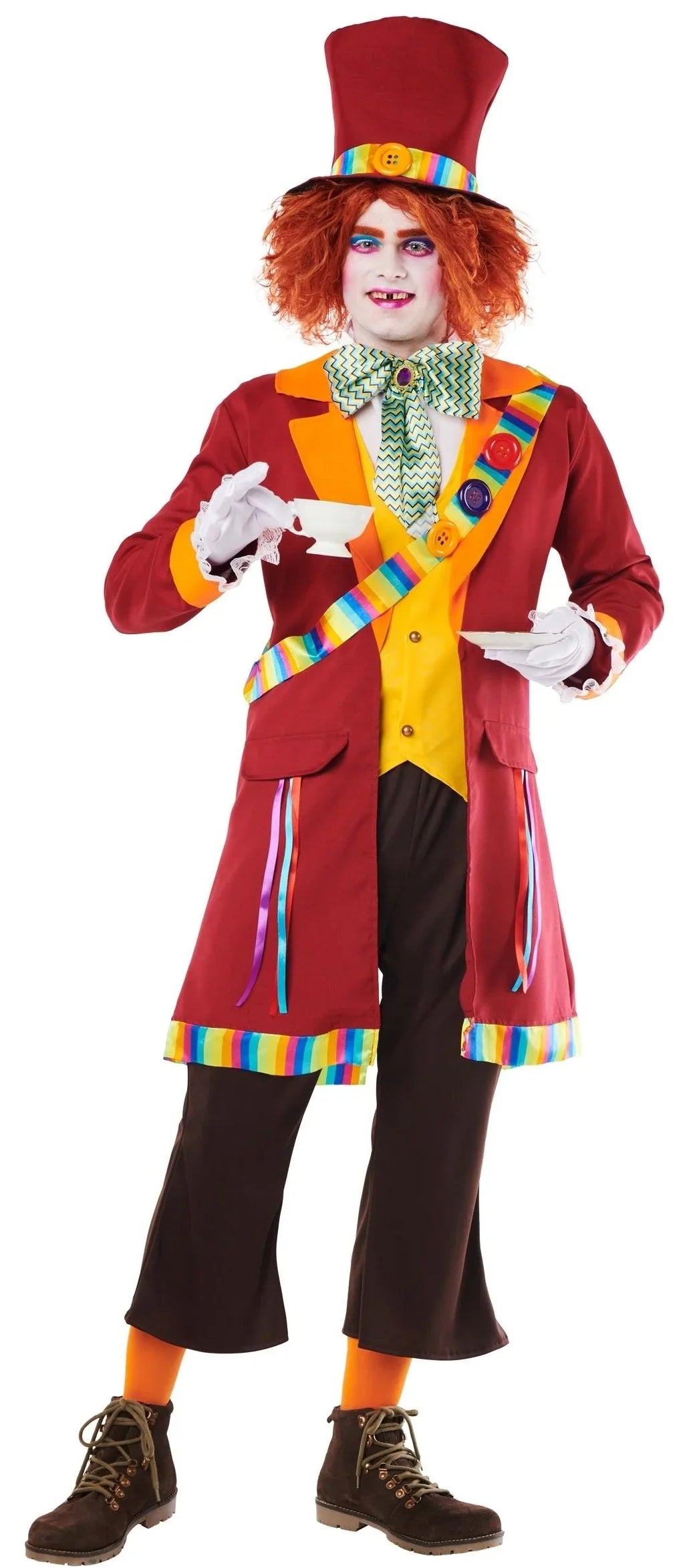 Disfraces en Pareja de Sombrerero Loco Granate Sombrerero Loco Disfraces Simon