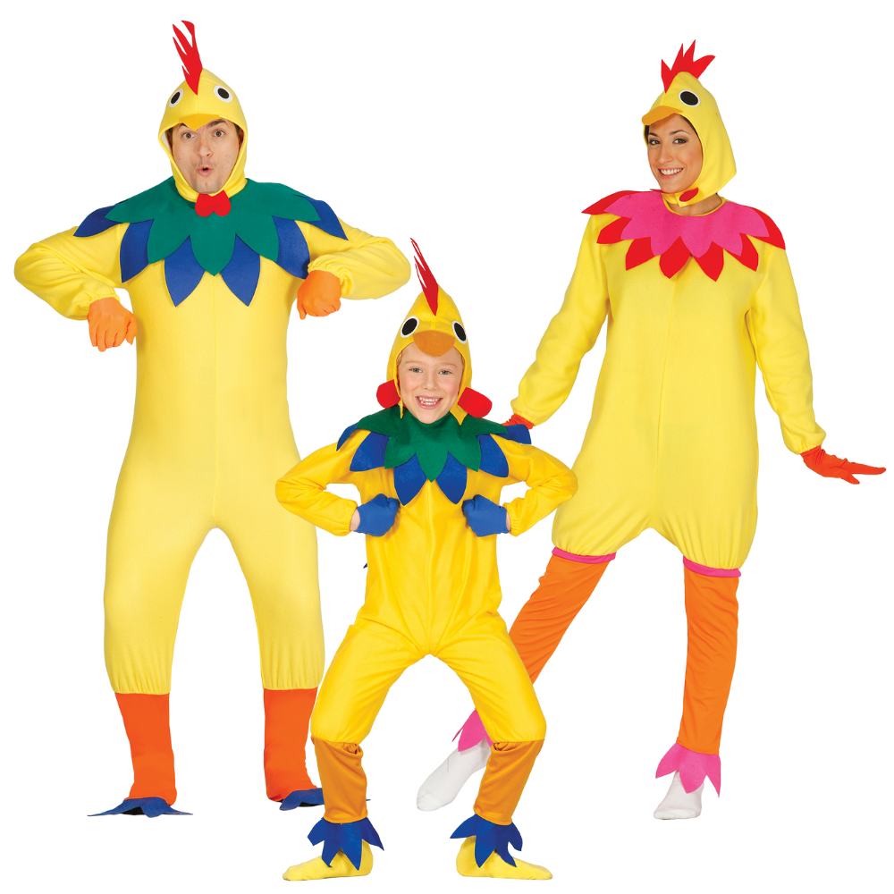 Disfraces para Grupo Pareja de Gallo y Gallina