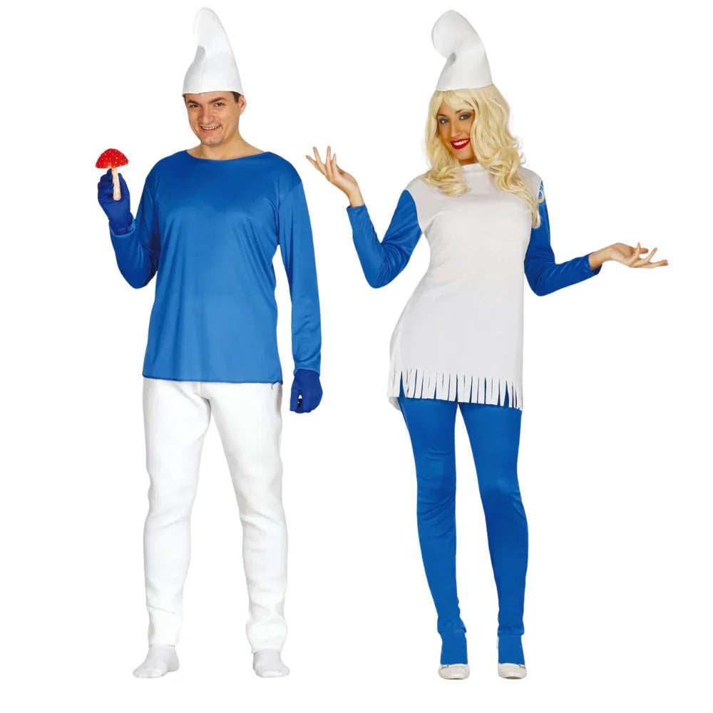 Disfraces en Pareja de Los Pitufos Los Pitufos Disfraces Simon