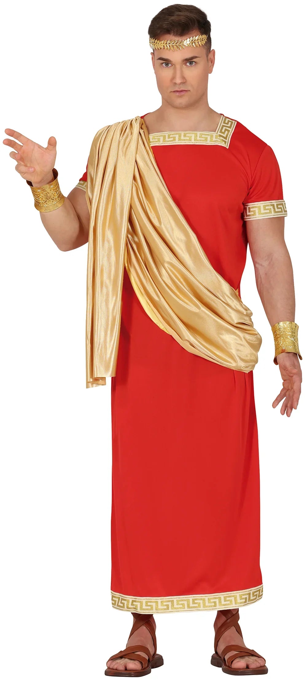 Disfraz de Emperador Romano Rojo para Hombre Senadores Romanos Guirca