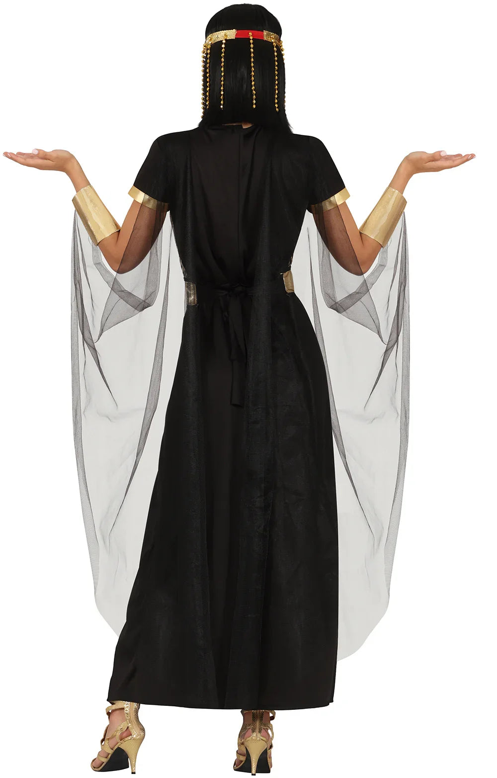 Disfraz de Faraona Nerfertiti Negro para Mujer Egipcios Guirca