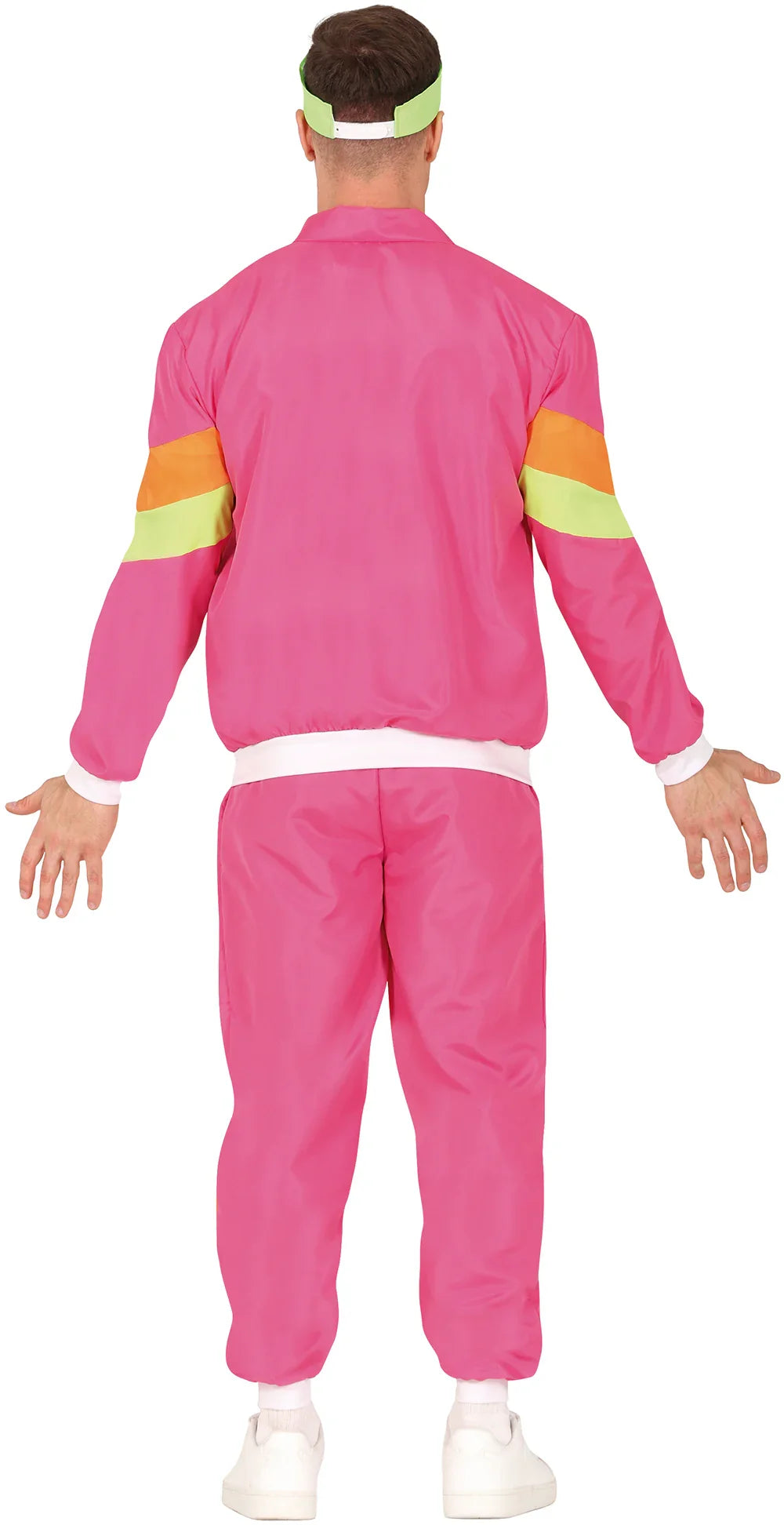 Disfraz Chándal Años 80 Rosa Neón para Hombre Chándales de Táctel Años 80 Guirca