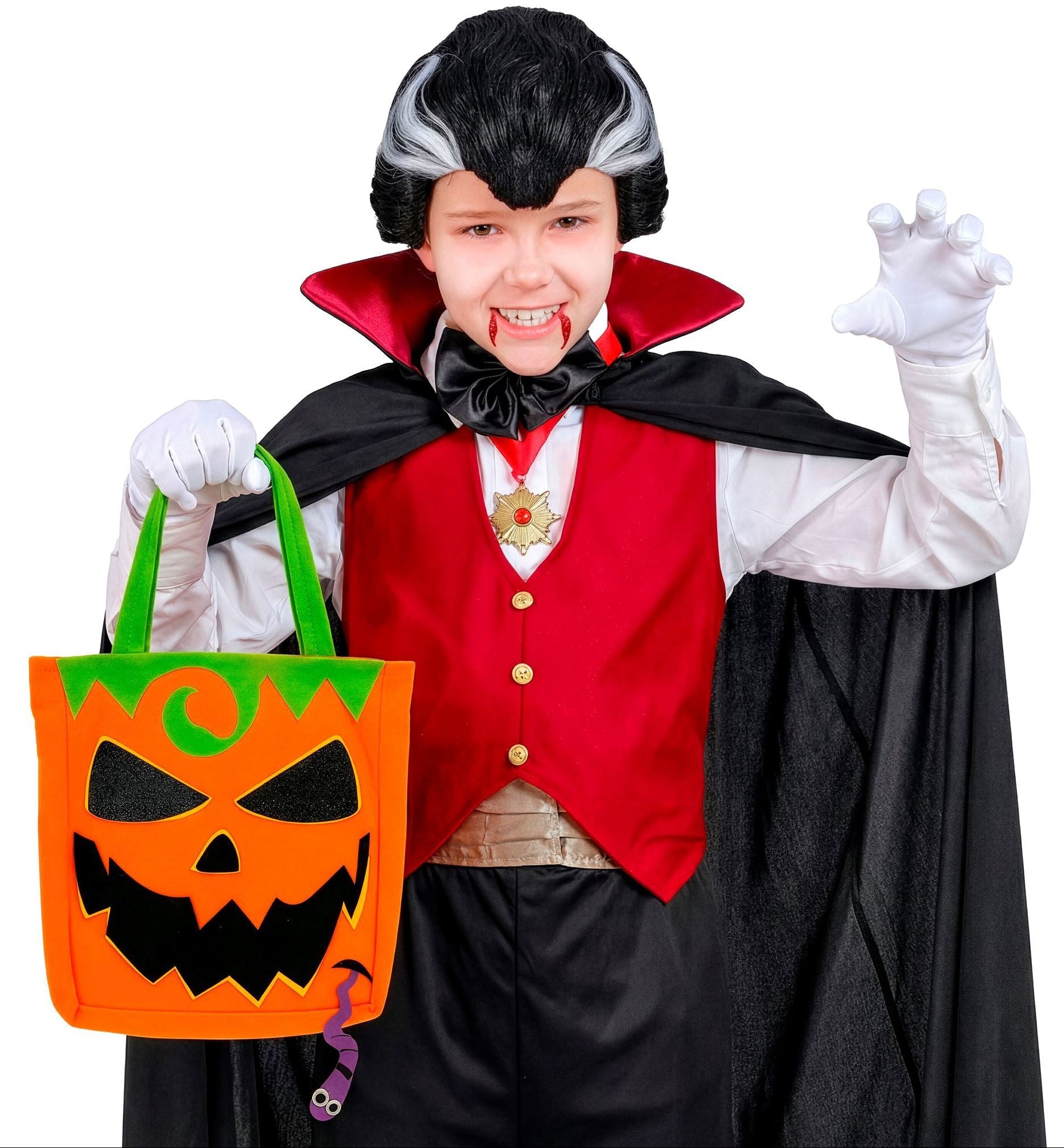 Borsa di Halloween "Trick or Treat" di Zucca per bambini