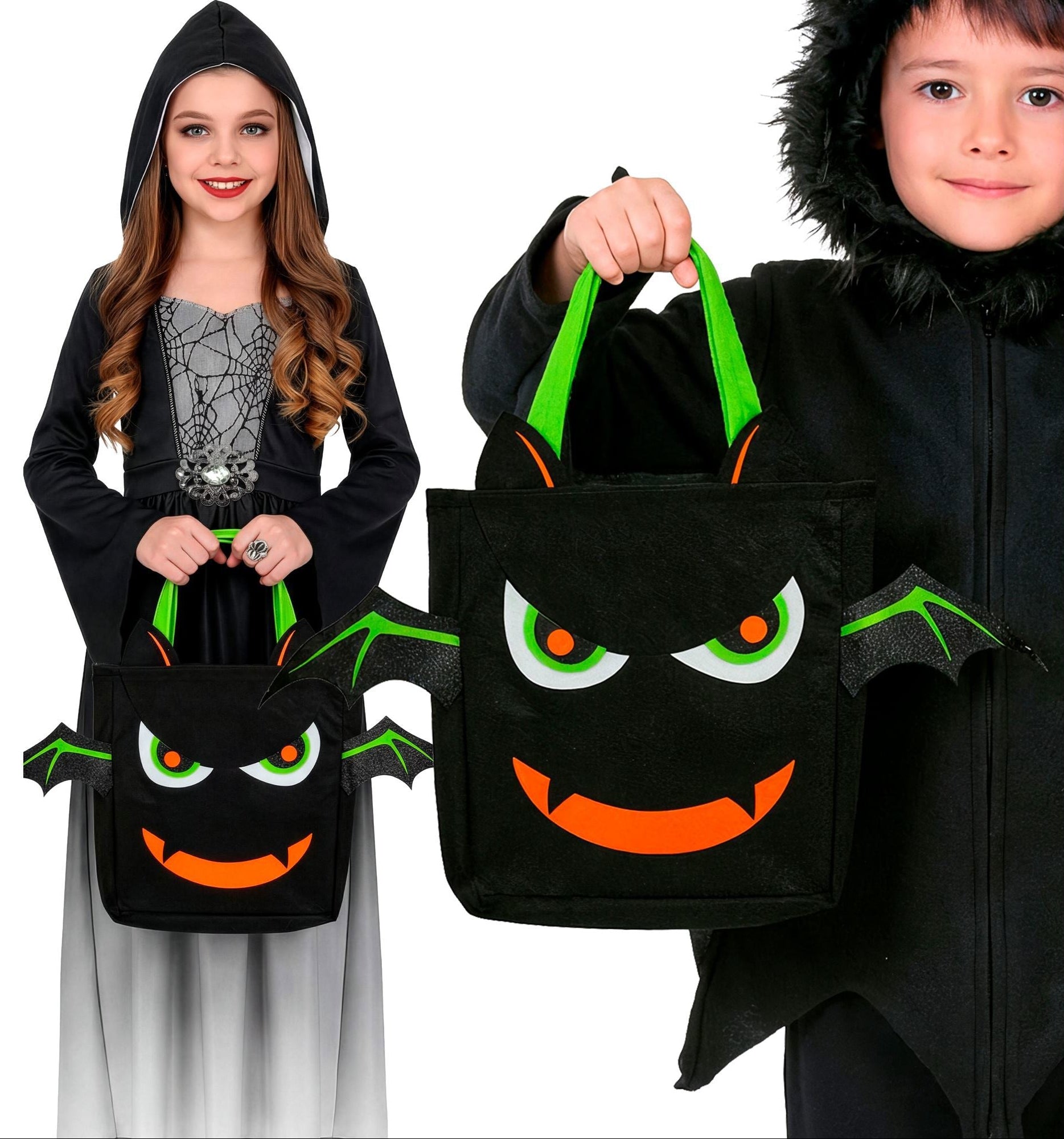 Bustino Halloween "Trick or Treat" di Pipistrello per Bambini