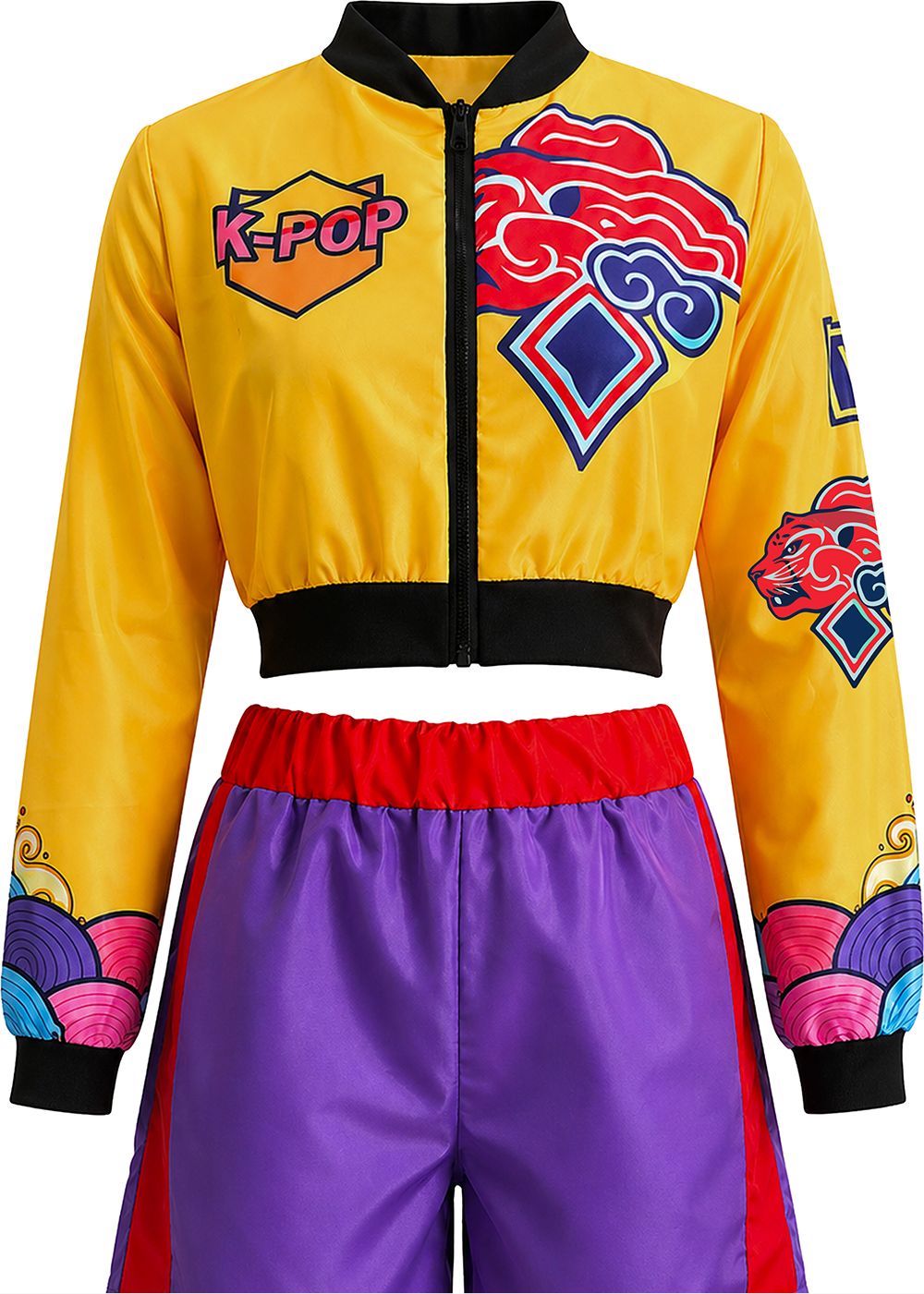 Costume di Rumi Basic Bomber K-pop per Donna