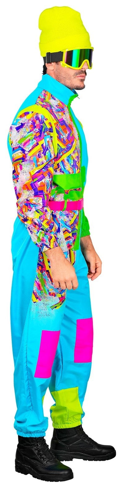 Costumi per Gruppo di Sciatore Blu e Verde Neon