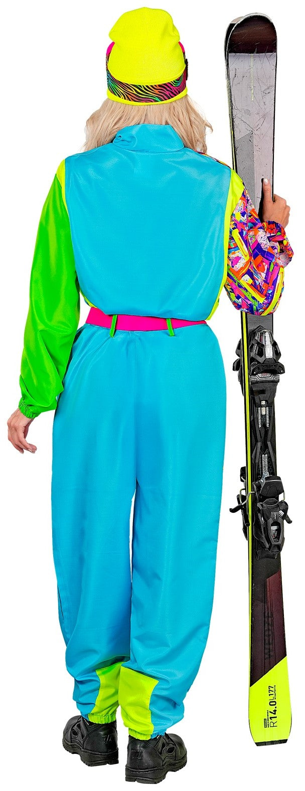 Costumi per Gruppo di Sciatore Blu e Verde Neon