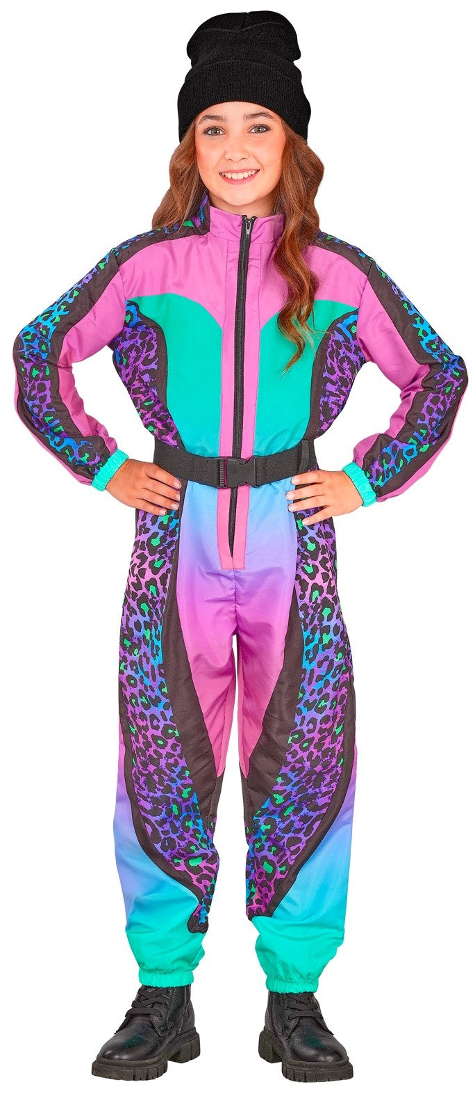 Costume da Sciatrice Leopardo Multicolore per Bambina