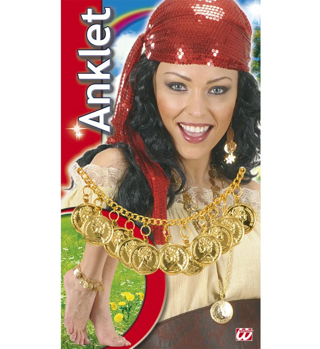 Tobillera con Monedas Doradas Joyas y Bisutería Widmann