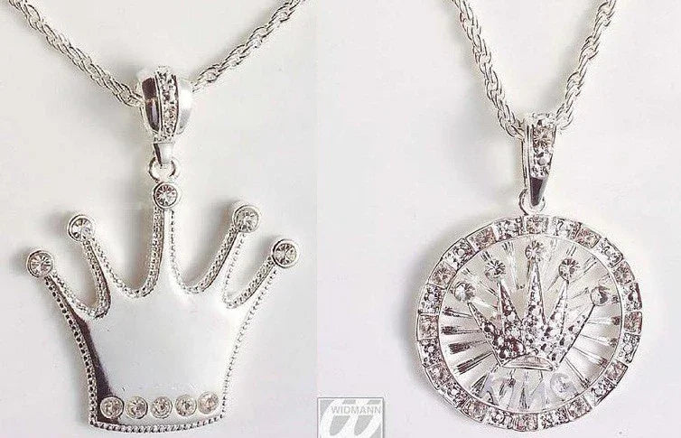 Collar de Elvis plateado Joyas y Bisutería Widmann