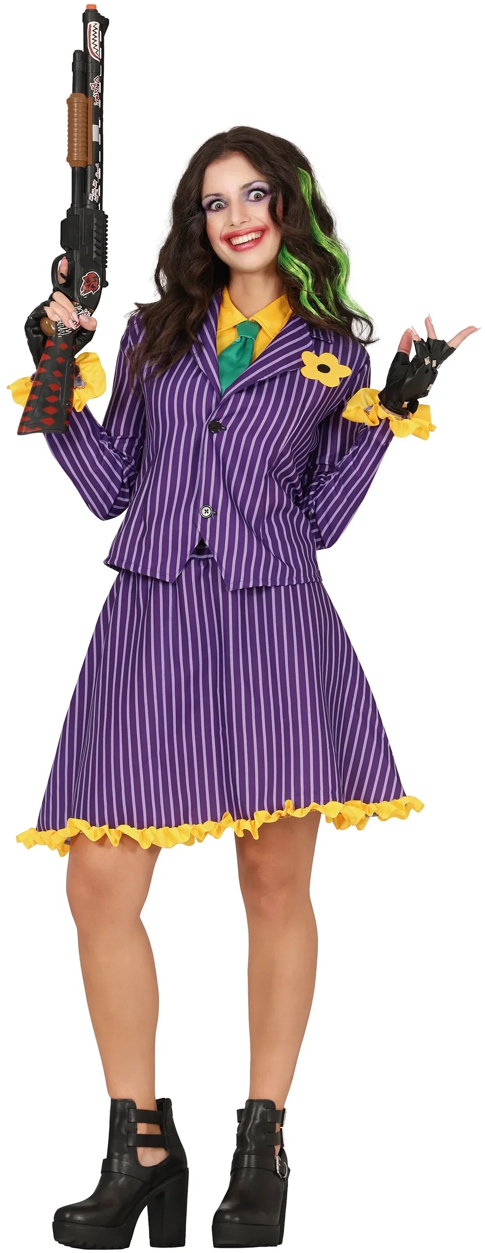 Disfraz de Joker Villana para Mujer Joker Guirca