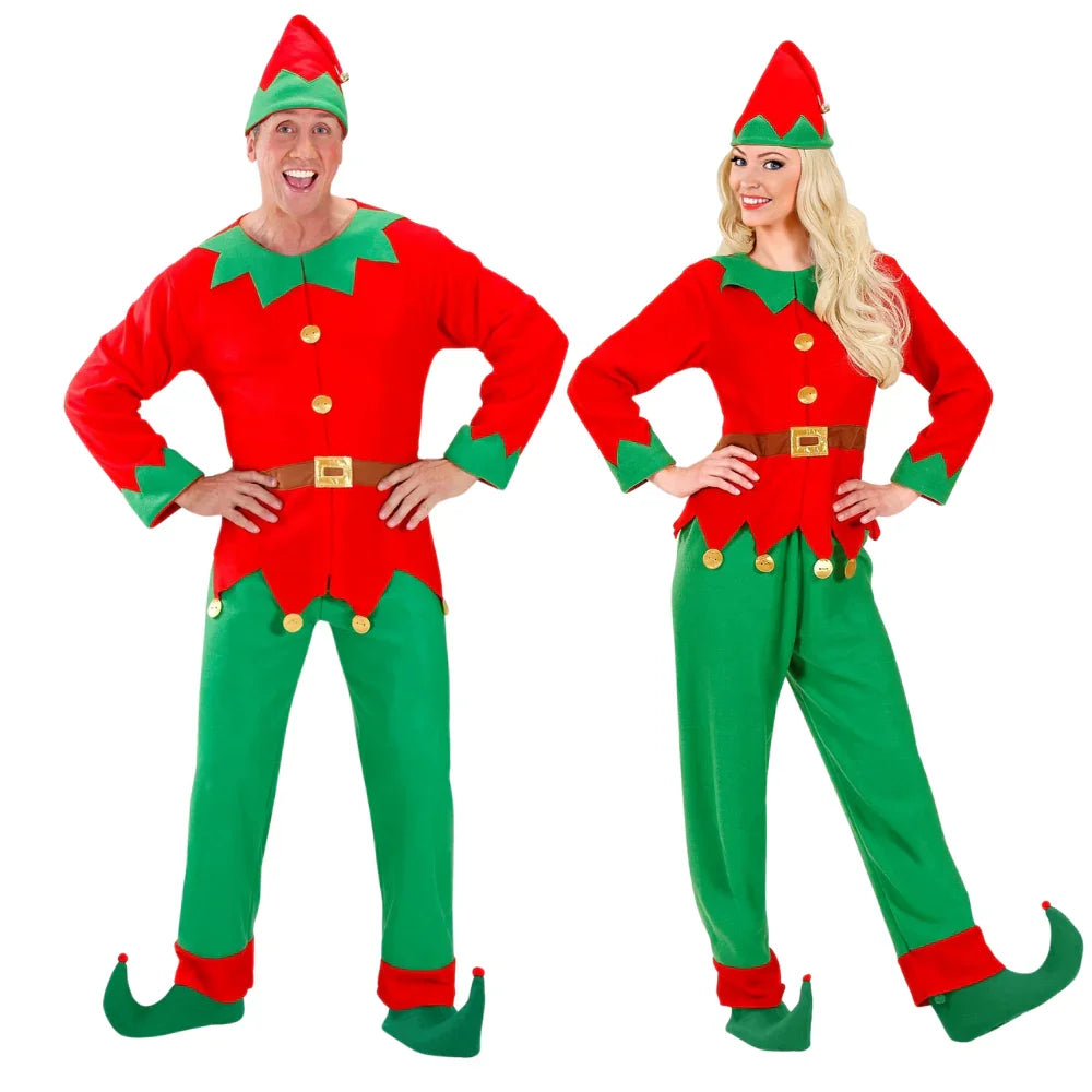 Disfraces en Pareja de Elfo de Navidad Elfos Navideños Disfraces Simon