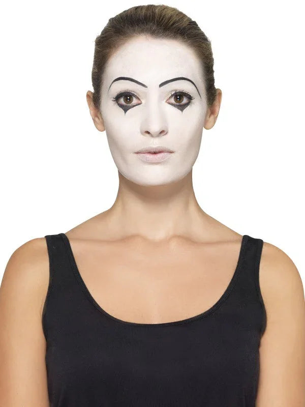 Disfraz Mimo Mujer con Maquillaje Payasos, Bufones y Arlequines Smiffys