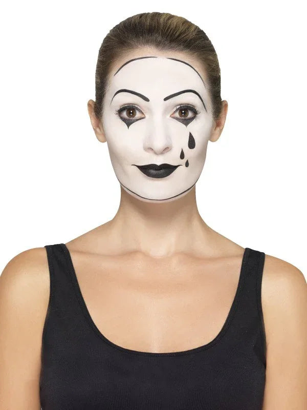 Disfraz Mimo Mujer con Maquillaje Payasos, Bufones y Arlequines Smiffys