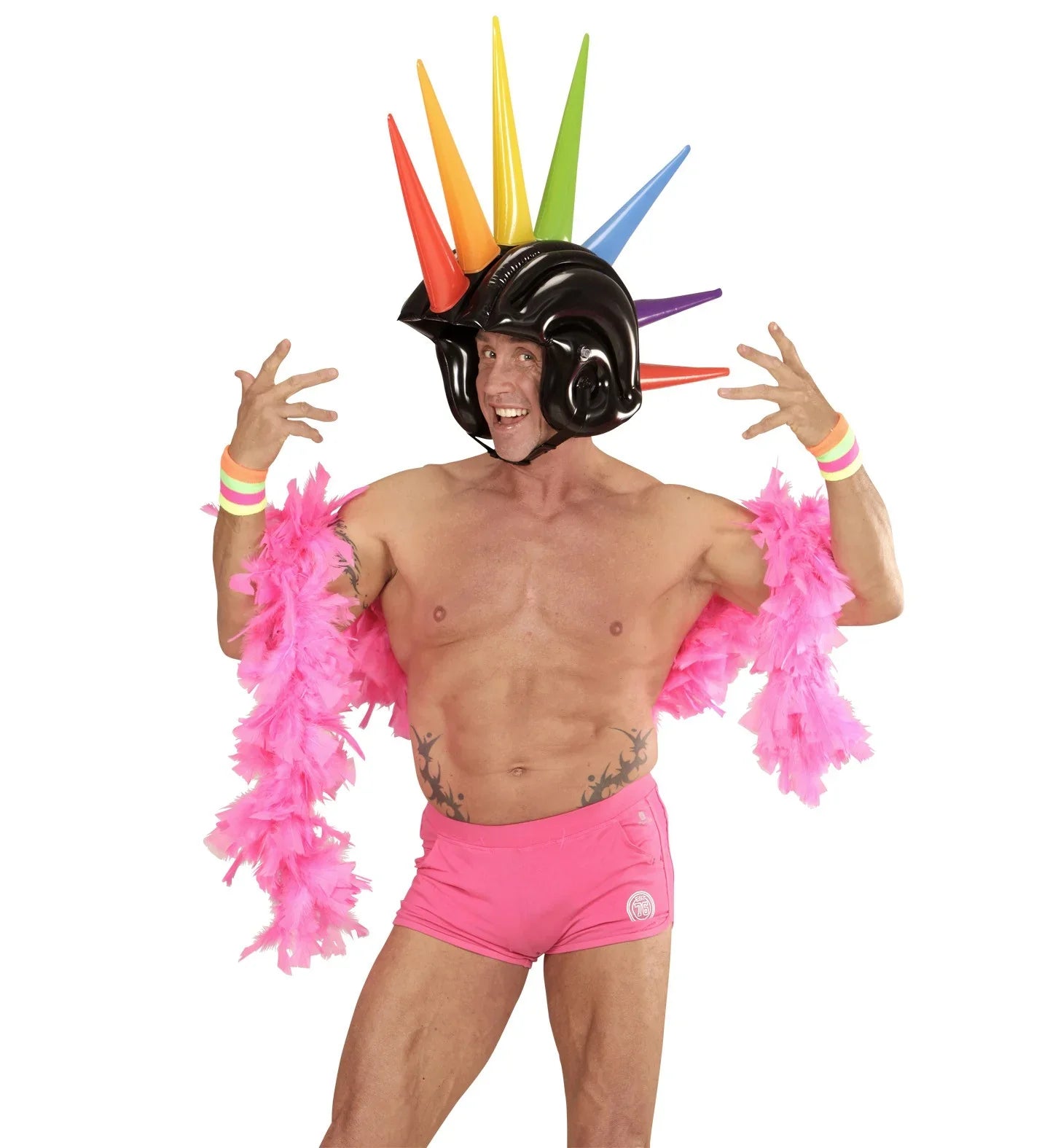 Casco Hinchable con cresta de colores Cascos Widmann