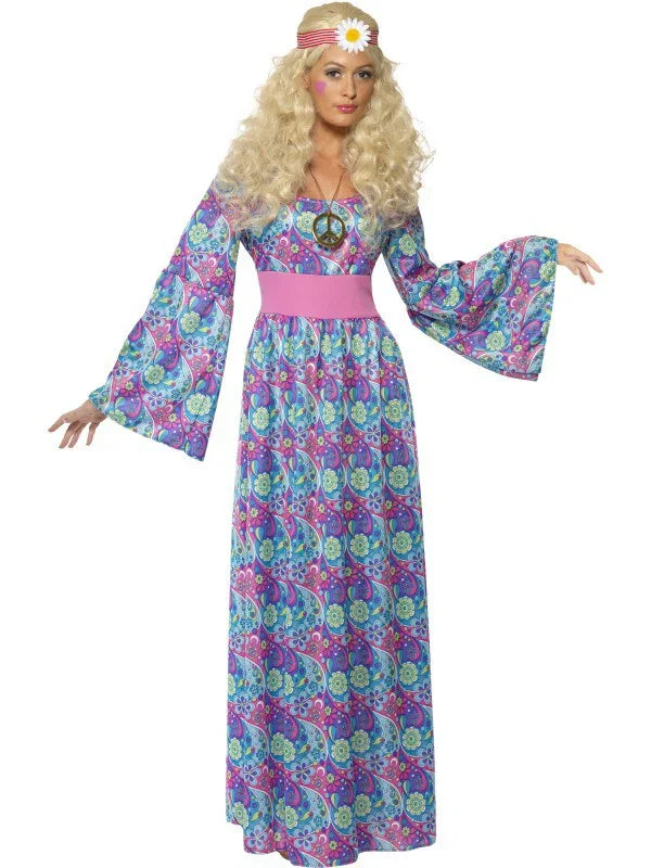 Disfraz de Hippie Estampado para Mujer Hippies Smiffys