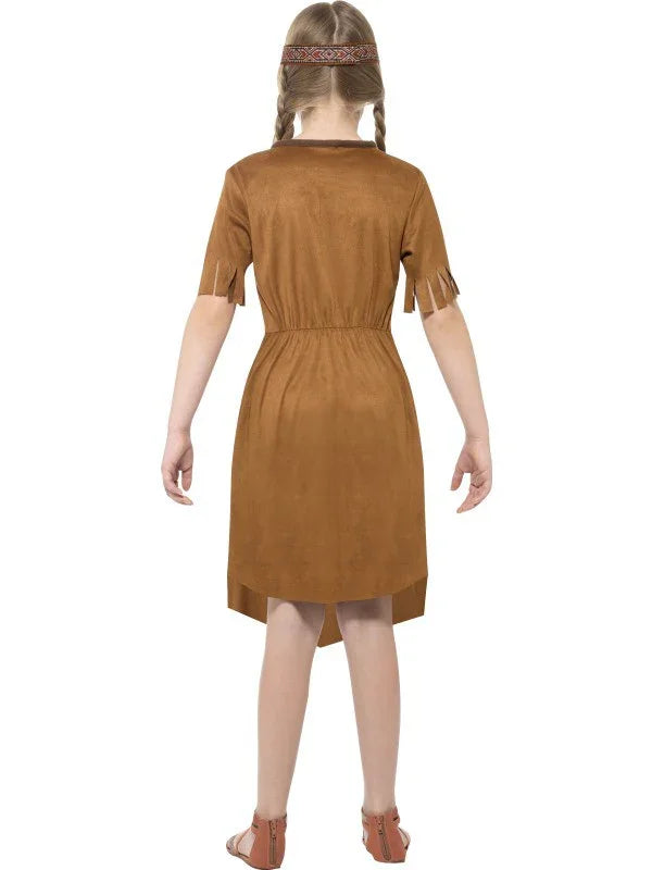Disfraz de India Marrón Claro para Niña Disfraces Baratos Niños Smiffys
