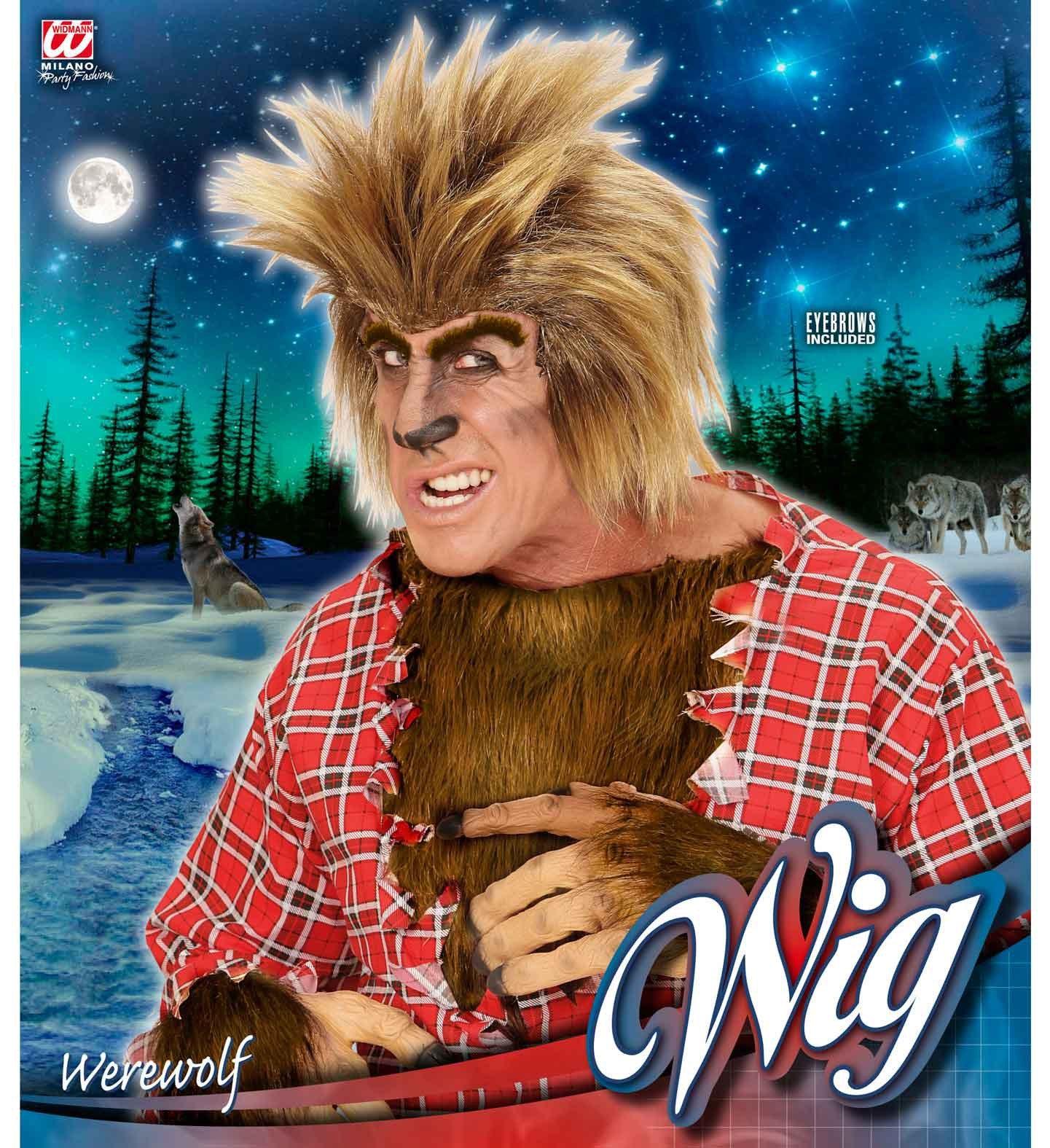 Peluca de Hombre Lobo Castaña Pelucas Widmann