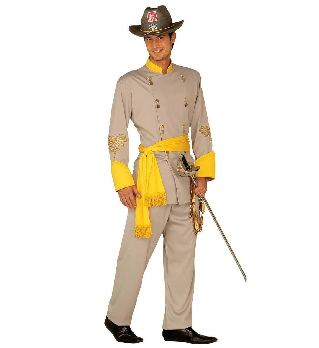 Disfraz de General Sudista en Gris Militares y Soldados Widmann