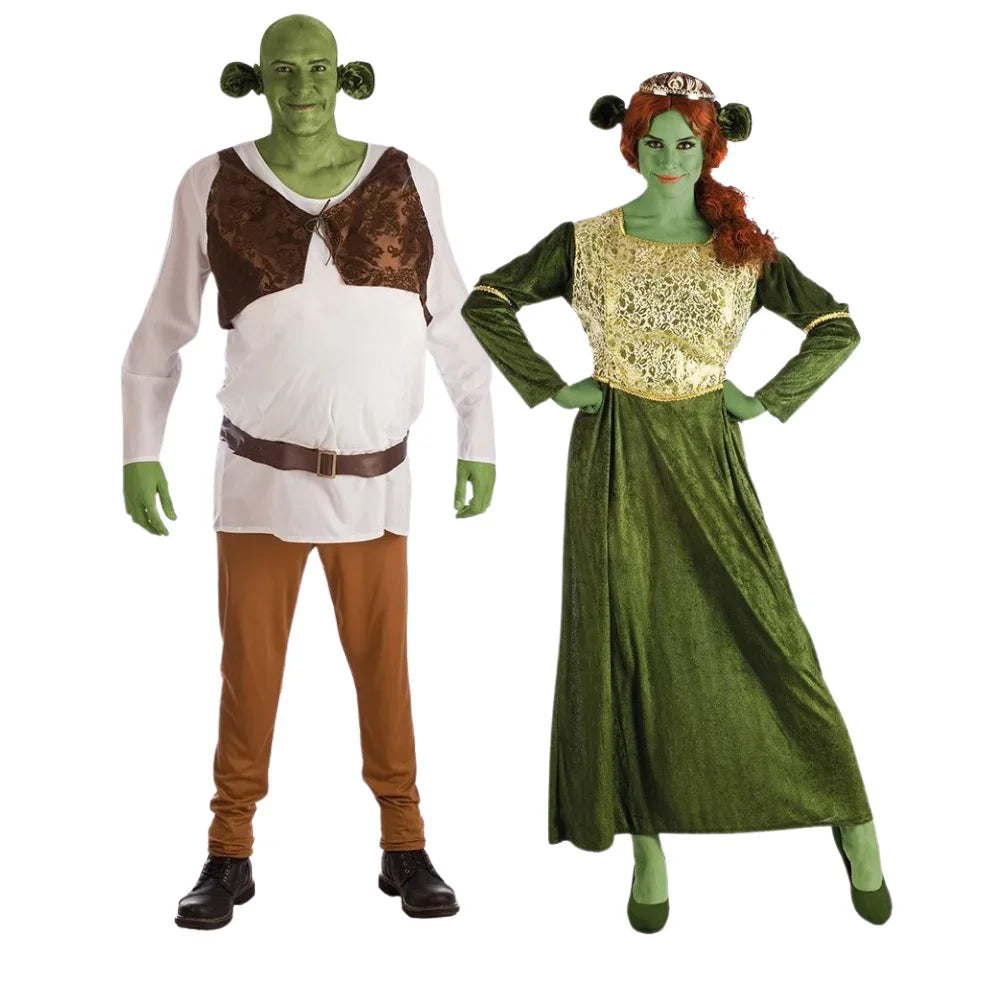 Disfraces en Pareja de Ogro y Princesa Fiona Shrek Disfraces Simon