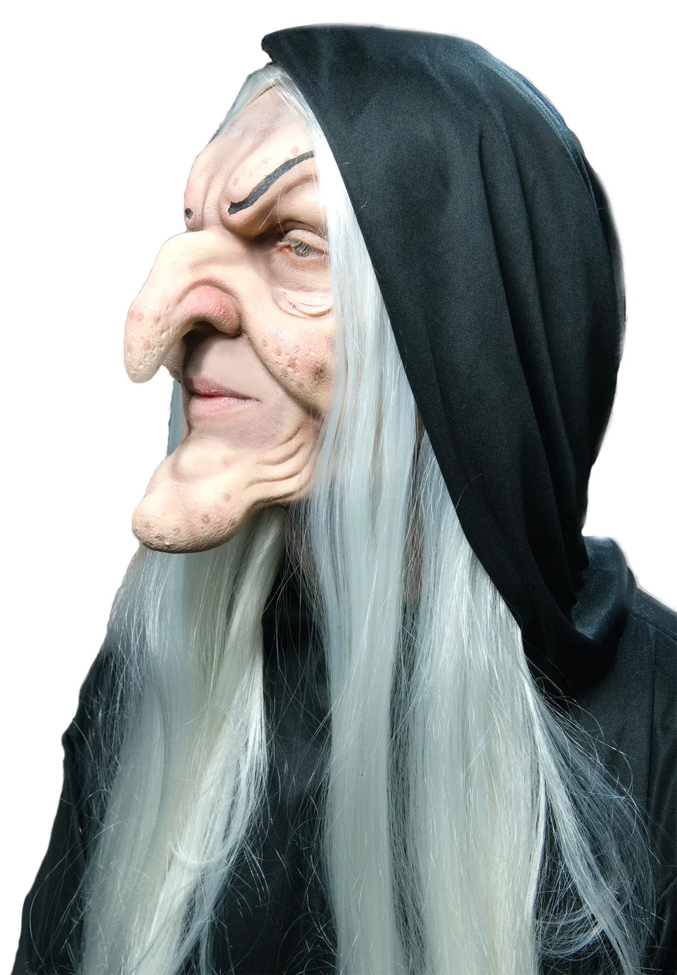 Prótesis de Cara de Bruja Anciana Hombres Lobo Palmer