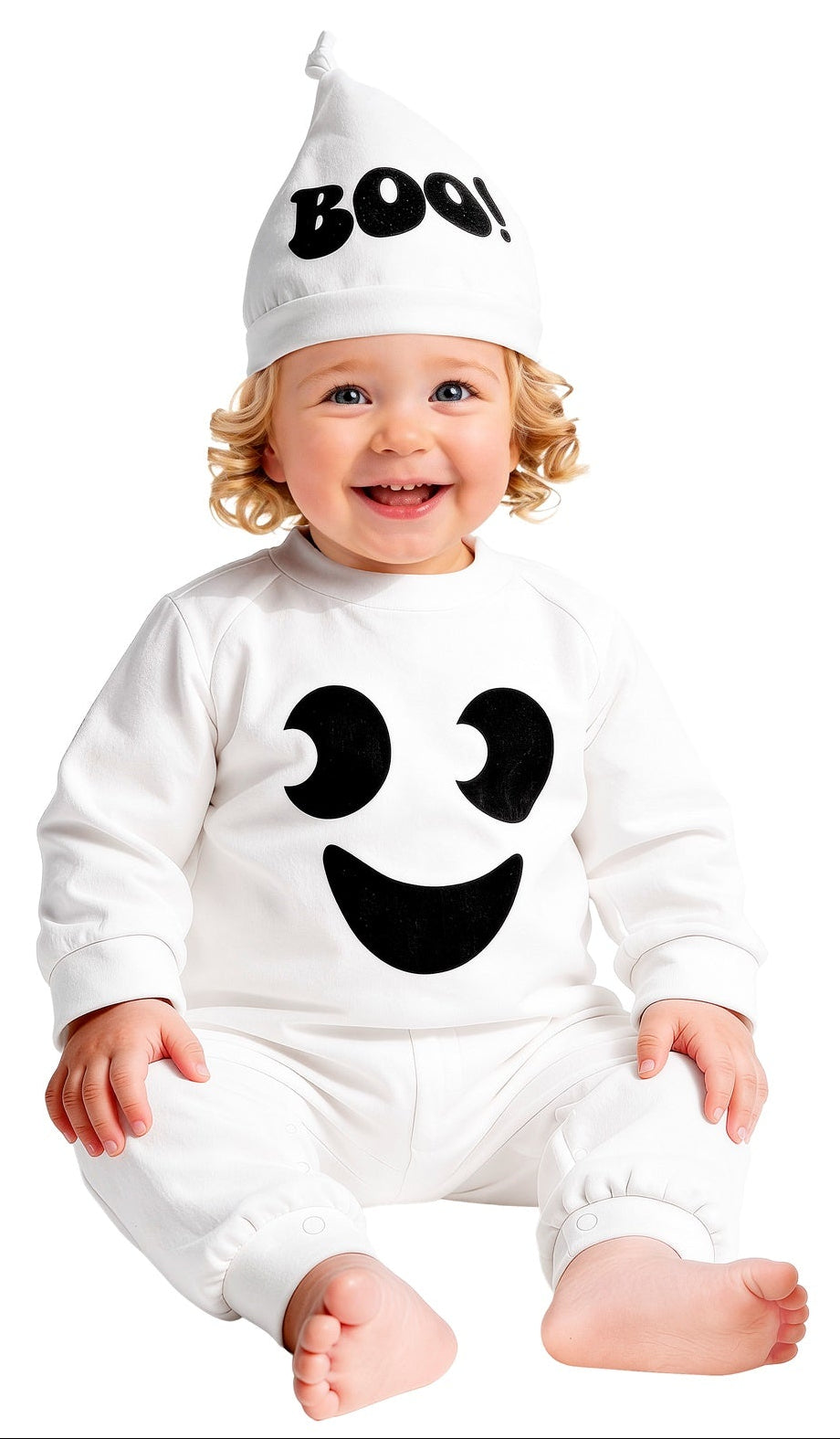Costume Fantasma Sorridente per Neonato