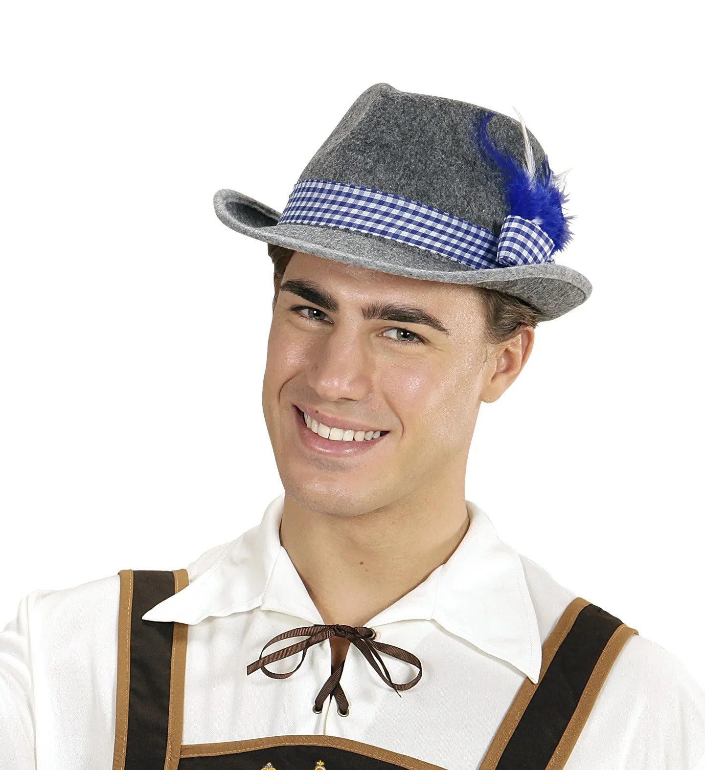Sombrero Oktoberfest Gris y Azul Sombreros y Gorros Widmann