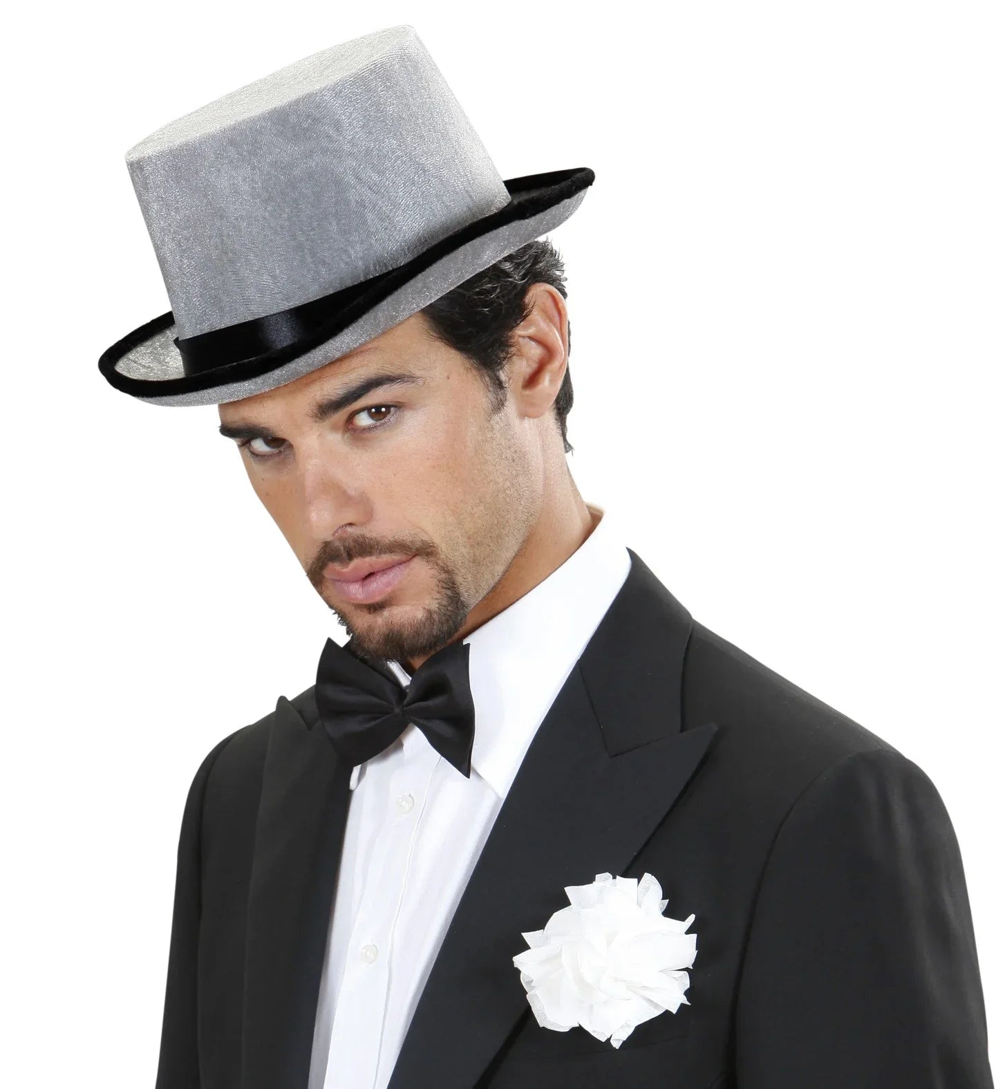 Chistera gris de terciopelo Sombreros y Gorros Widmann