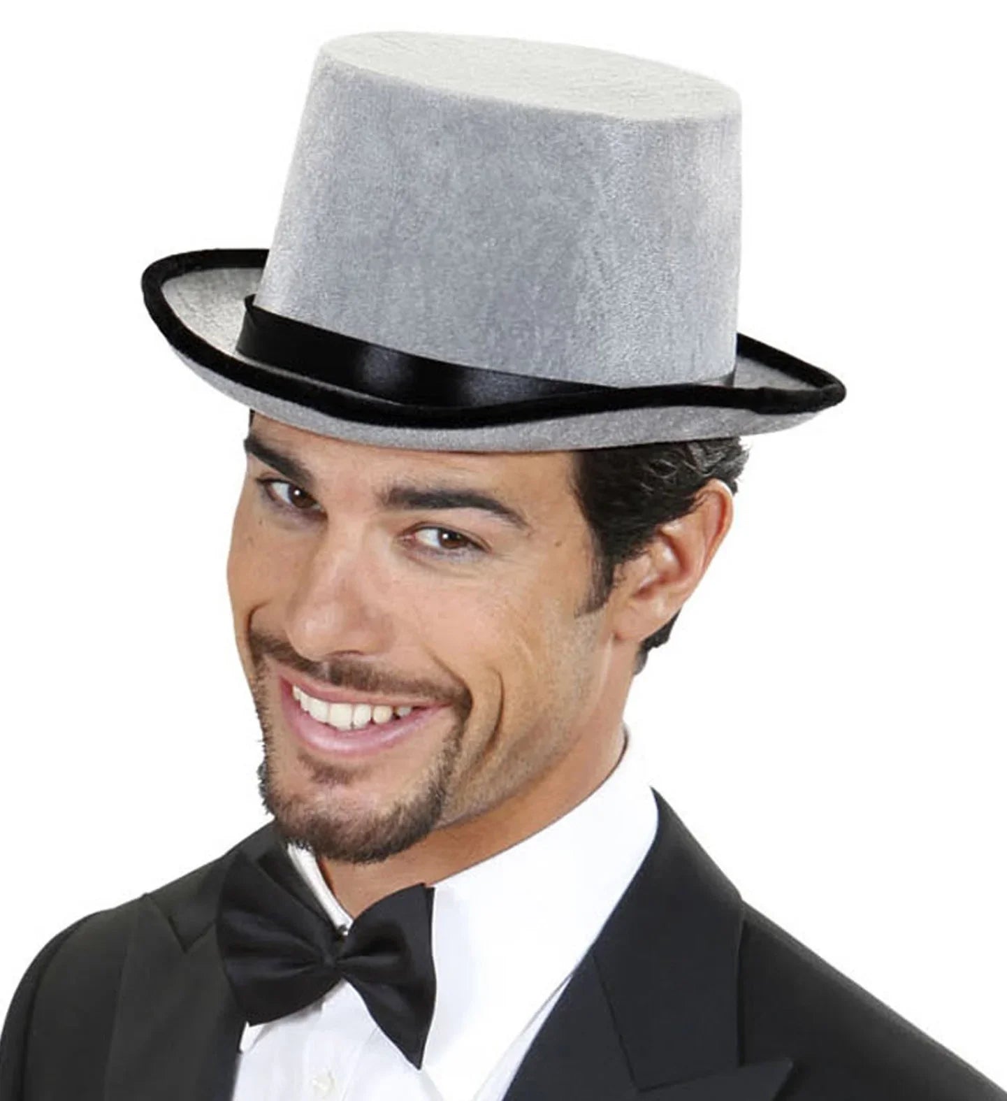 Chistera gris de terciopelo Sombreros y Gorros Widmann