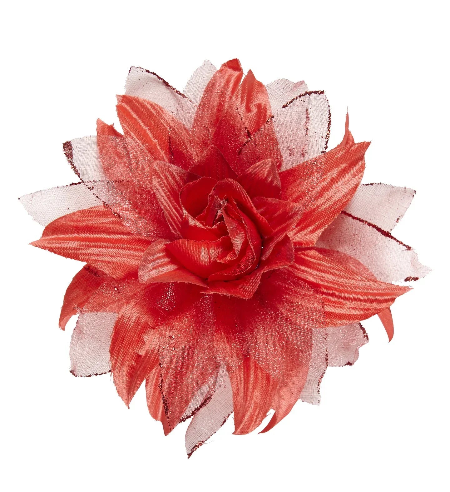 Flor de Tela Roja Grande Flores Widmann