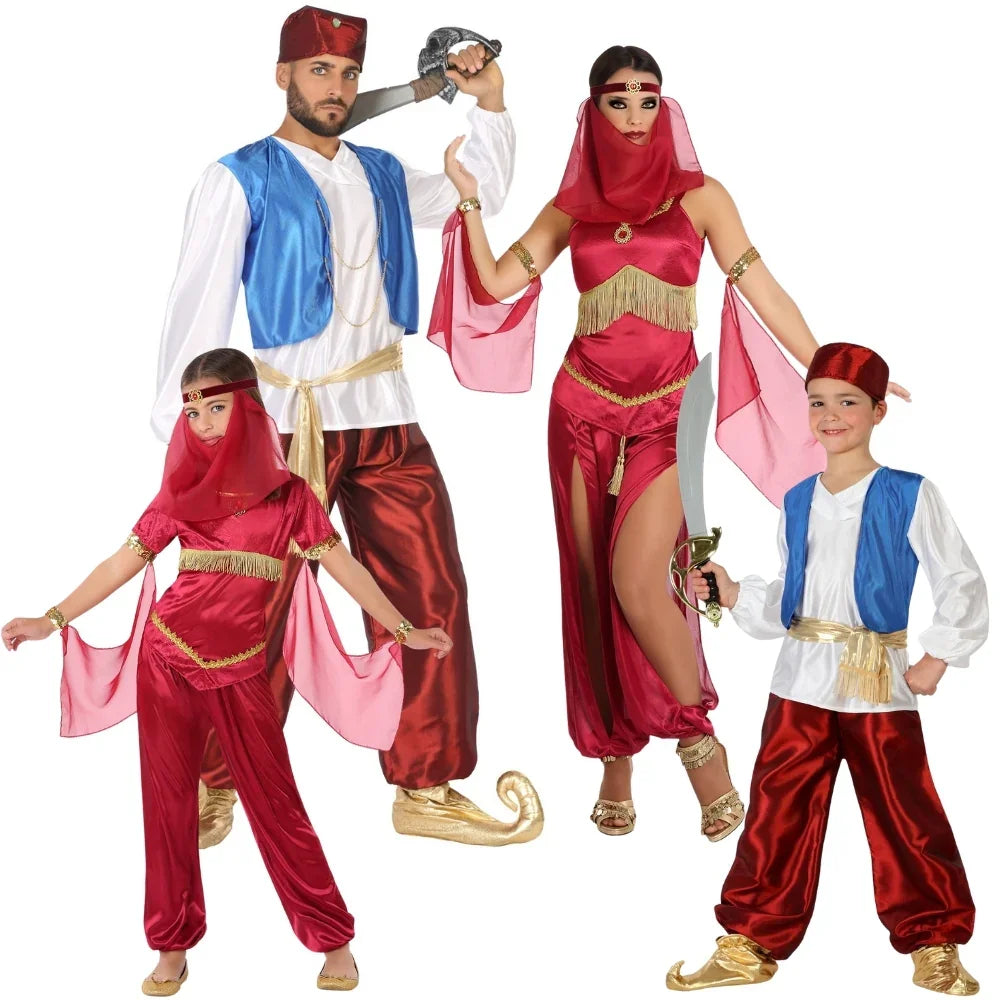 Disfraces para Grupo de Alí Babá y Princesa Árabe Árabe Disfraces Simon