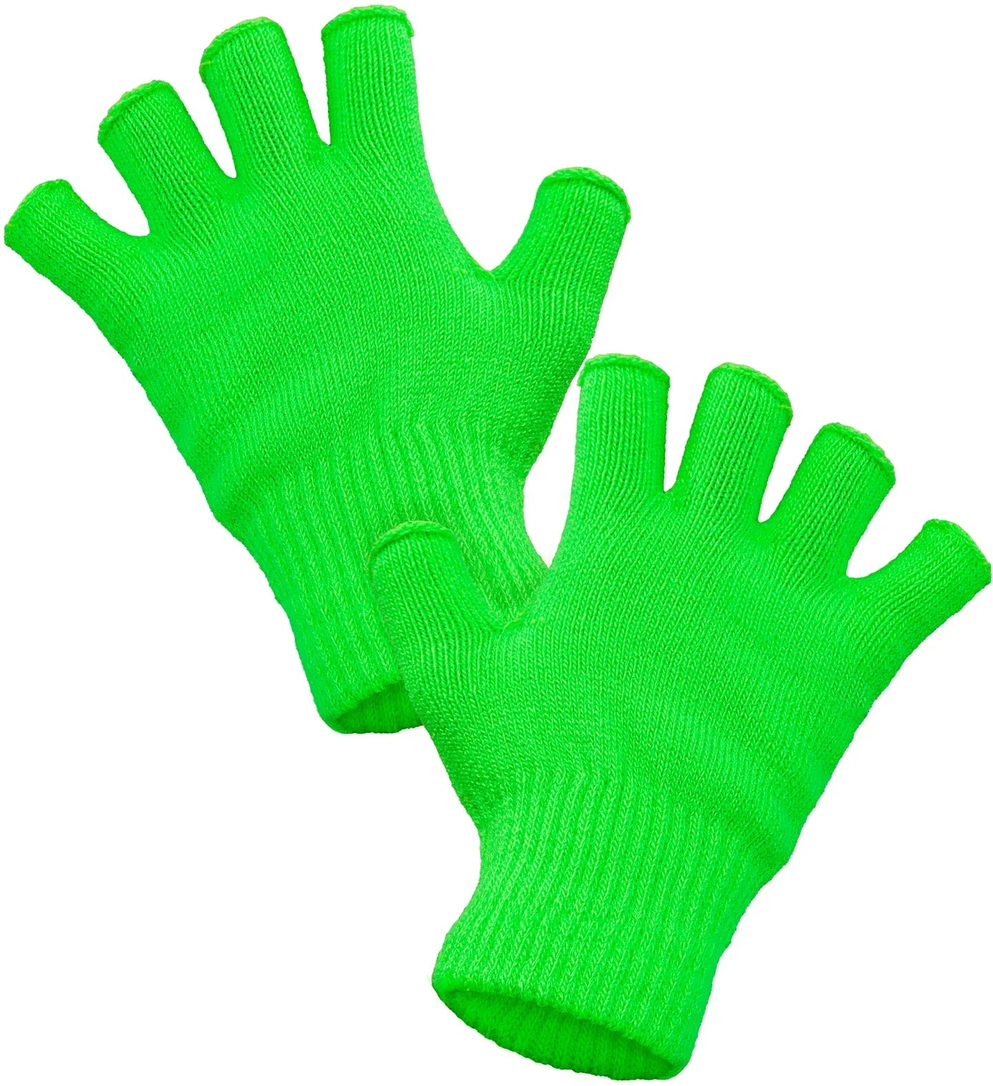 Guantes sin Dedos Abrigados Verde Neón Guantes Widmann