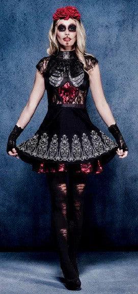 Disfraz de Catrina Premium para Mujer Halloween Smiffys