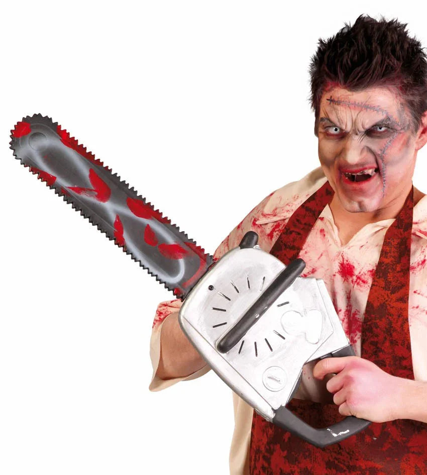 Motosierra de Plástico con Sangre Accesorios Halloween Guirca