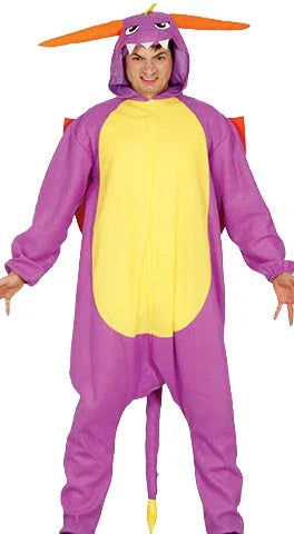 Disfraz de Dragón Morado Unisex Animales Guirca