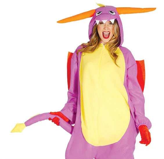 Disfraz de Dragón Morado Unisex Animales Guirca