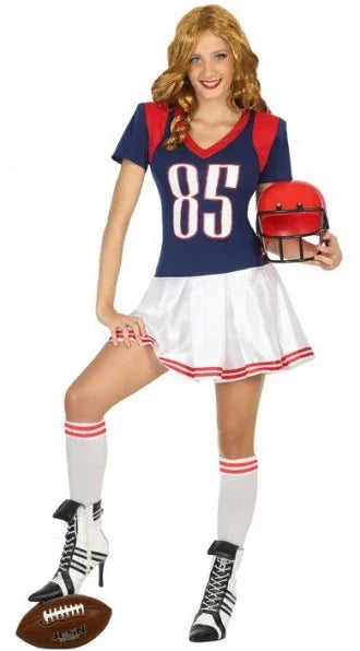 Disfraz de Jugadora de Fútbol Americano Deportes y Animadoras Atosa