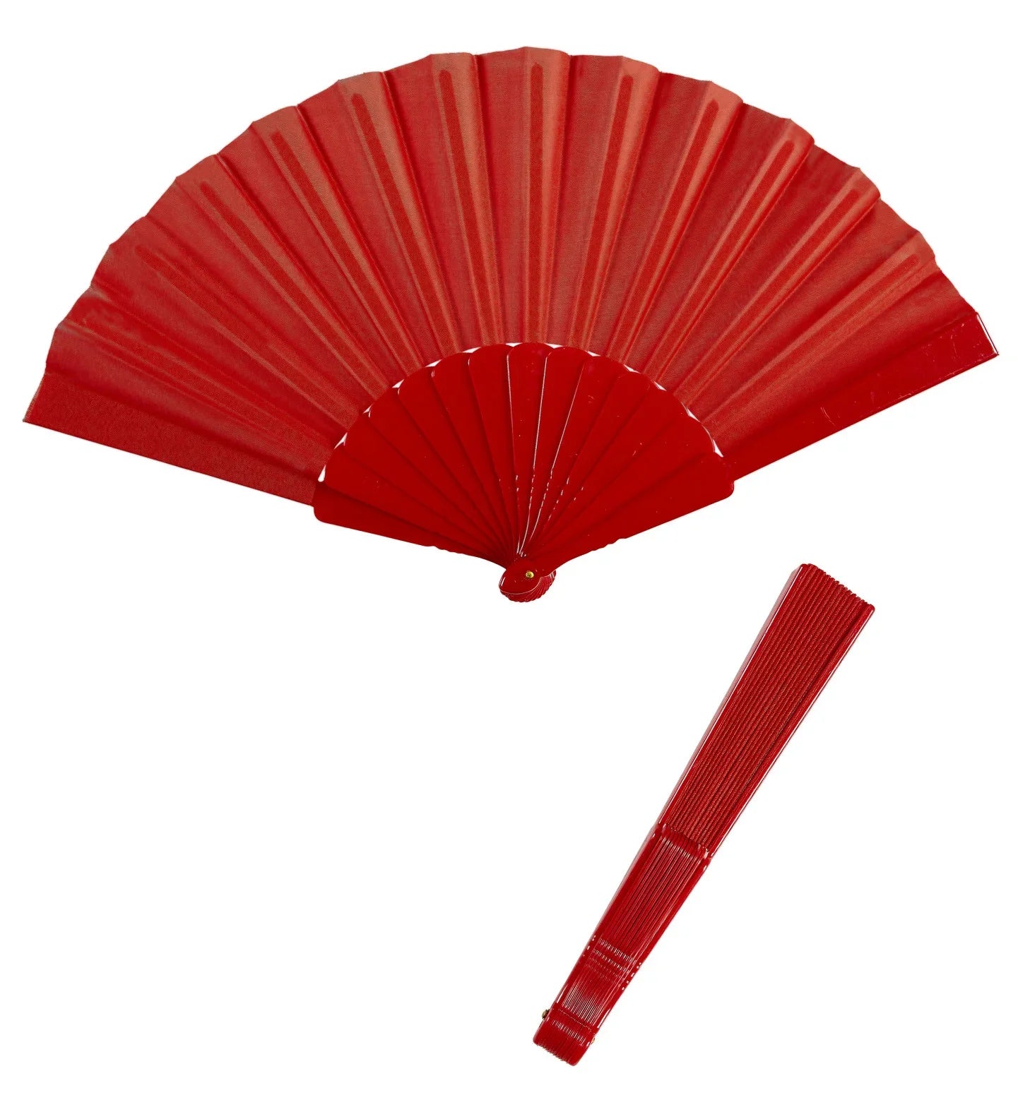 Abanico Rojo de Tela Complementos Sevillanas, Cordobeses y Toreros Widmann